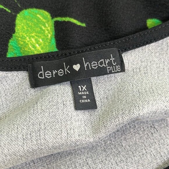 Derek Heart Plus 1X Floral Pull Over Dress Whimsy Fairy Coquette Cottage Girl - Picture 3 of 7